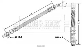 Шлангопровод BORG & BECK BBH6536