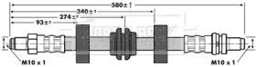 Шлангопровод BORG & BECK BBH6597