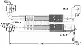 Шлангопровод BORG & BECK BBH6693