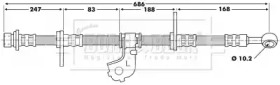 Шлангопровод BORG & BECK BBH6697