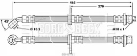 Шлангопровод BORG & BECK BBH6781