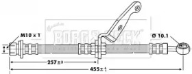 Тормозной шланг BORG & BECK BBH6783