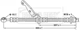 Тормозной шланг BORG & BECK BBH6784