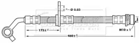 Шлангопровод BORG & BECK BBH7023