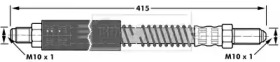 Тормозной шланг BORG & BECK BBH7026