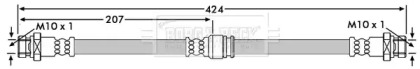 Шлангопровод BORG & BECK BBH7104