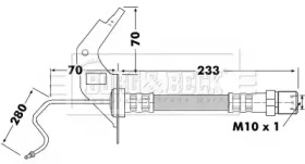 Тормозной шланг BORG & BECK BBH7119