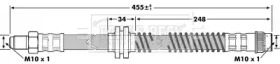 Тормозной шланг BORG & BECK BBH7175