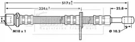 Шлангопровод BORG & BECK BBH7202