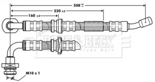 Шлангопровод BORG & BECK BBH7211