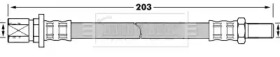 Тормозной шланг BORG & BECK BBH7224