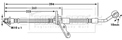 Шлангопровод BORG & BECK BBH7347