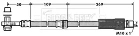 Тормозной шланг BORG & BECK BBH7359