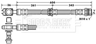 Шлангопровод BORG & BECK BBH7389