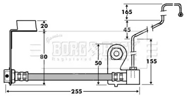 Шлангопровод BORG & BECK BBH7414