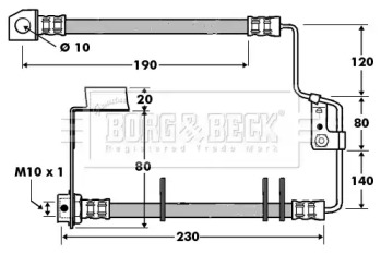 Шлангопровод BORG & BECK BBH7416