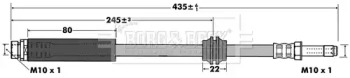 Шлангопровод BORG & BECK BBH7430