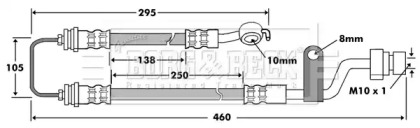 Тормозной шланг BORG & BECK BBH7466