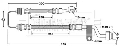 Тормозной шланг BORG & BECK BBH7467