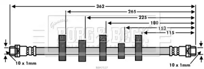 Шлангопровод BORG & BECK BBH7537