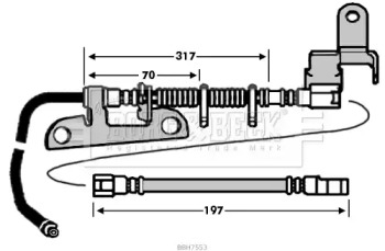 Шлангопровод BORG & BECK BBH7553