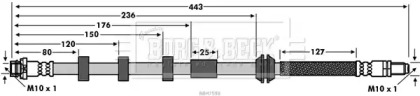 Шлангопровод BORG & BECK BBH7598