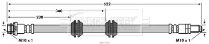 Тормозной шланг BORG & BECK BBH7599