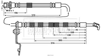 Шлангопровод BORG & BECK BBH7636