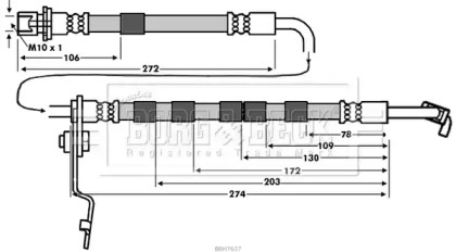 Шлангопровод BORG & BECK BBH7637