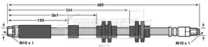 Шлангопровод BORG & BECK BBH7774