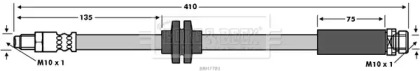 Шлангопровод BORG & BECK BBH7781