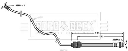 Шлангопровод BORG & BECK BBH7786