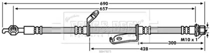 Шлангопровод BORG & BECK BBH7873