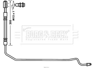 Шлангопровод BORG & BECK BBH7911