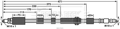 Шлангопровод BORG & BECK BBH7925