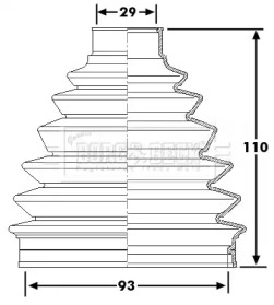 Пыльник BORG & BECK BCB6227R