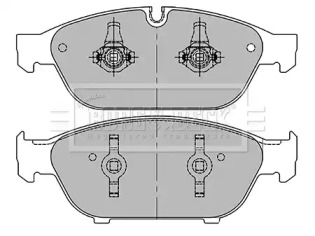 Комплект тормозных колодок BORG & BECK BBP2405