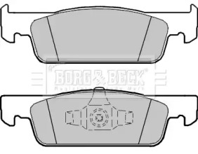 Комплект тормозных колодок BORG & BECK BBP2407