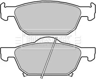 Комплект тормозных колодок BORG & BECK BBP2413