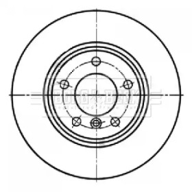 Тормозной диск BORG & BECK BBD5336