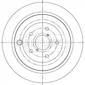 Тормозной диск BORG & BECK BBD5361