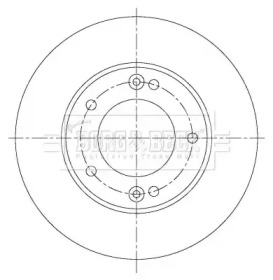 Тормозной диск BORG & BECK BBD5362