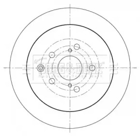 Тормозной диск BORG & BECK BBD5371