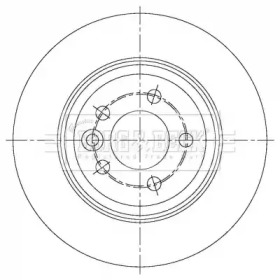 Тормозной диск BORG & BECK BBD5377