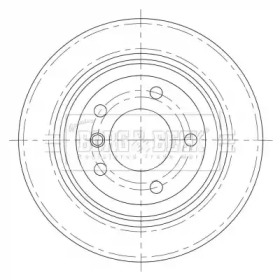 Тормозной диск BORG & BECK BBD5379