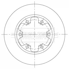 Тормозной диск BORG & BECK BBD5386