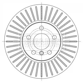 Тормозной диск BORG & BECK BBD5389