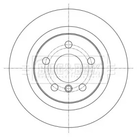 Тормозной диск BORG & BECK BBD5390