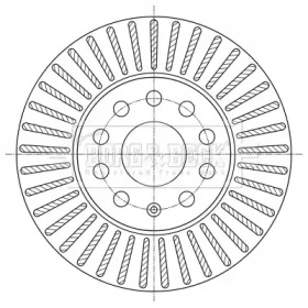 Тормозной диск BORG & BECK BBD5393