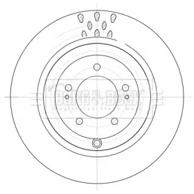 Тормозной диск BORG & BECK BBD5395